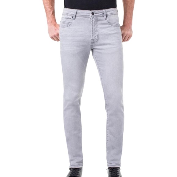 LIVERPOOL SLIM STRAIGHT LEG DENIM JEANS in gray 28x32 - Picture 3 of 12